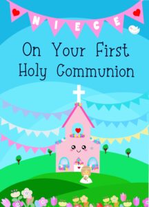 Niece First Holy Communion Card